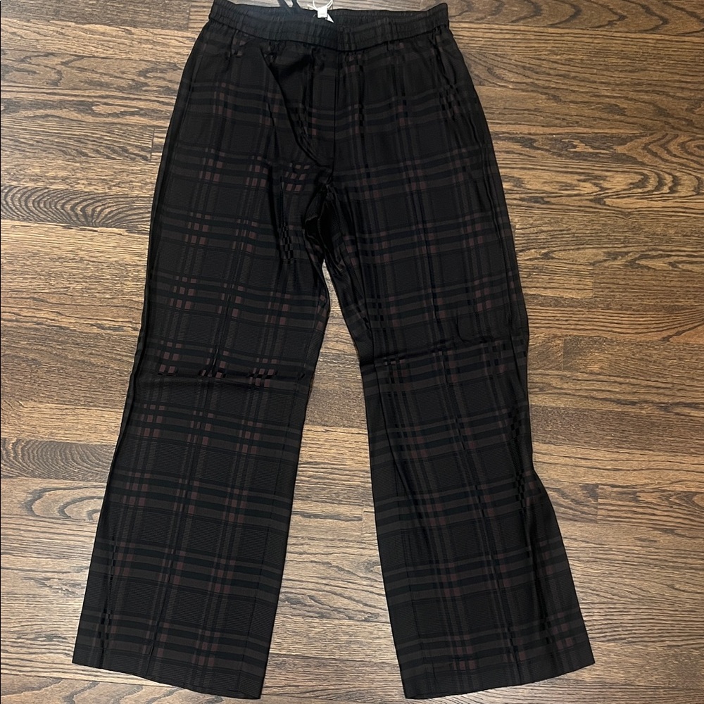 COS Black and Brown Silk Pants